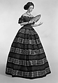 Evening dress, silk, cotton, American
